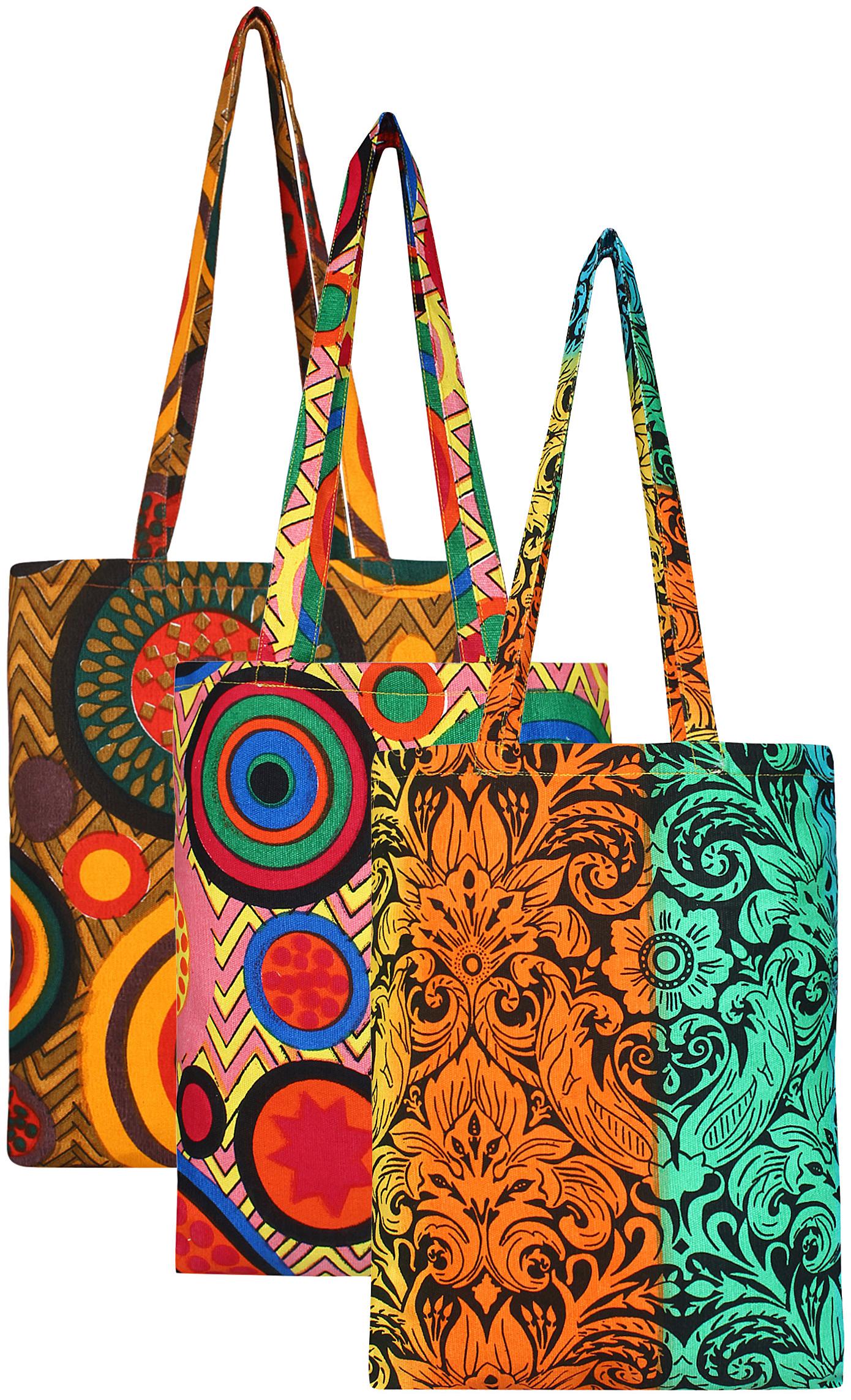 

Anekaant Women Printed Canvas - Tote Bag Multi