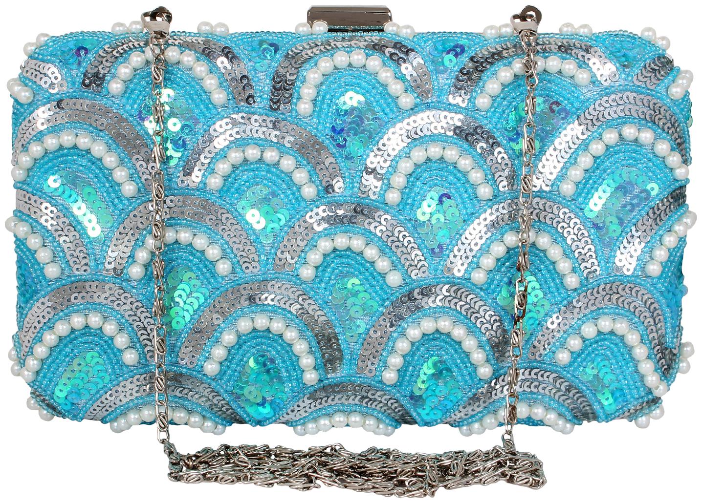 

Anekaant Ethnique Embroidered Party Clutch Bag For Women