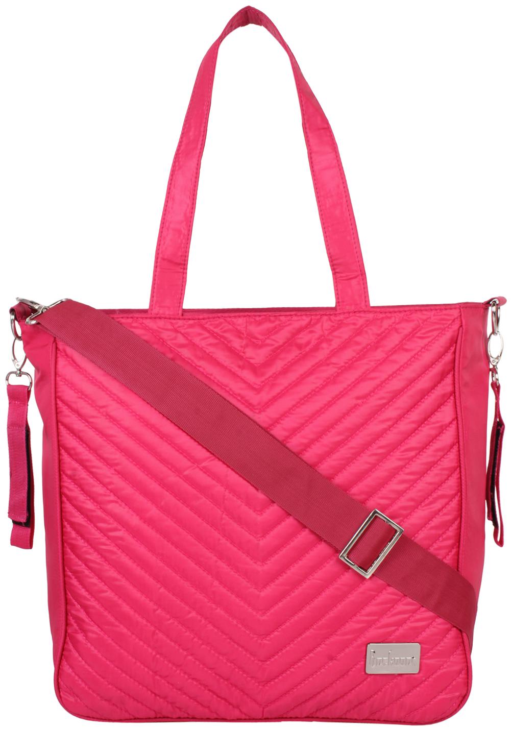 

Anekaant Women Solid Polyester - Tote Bag Pink