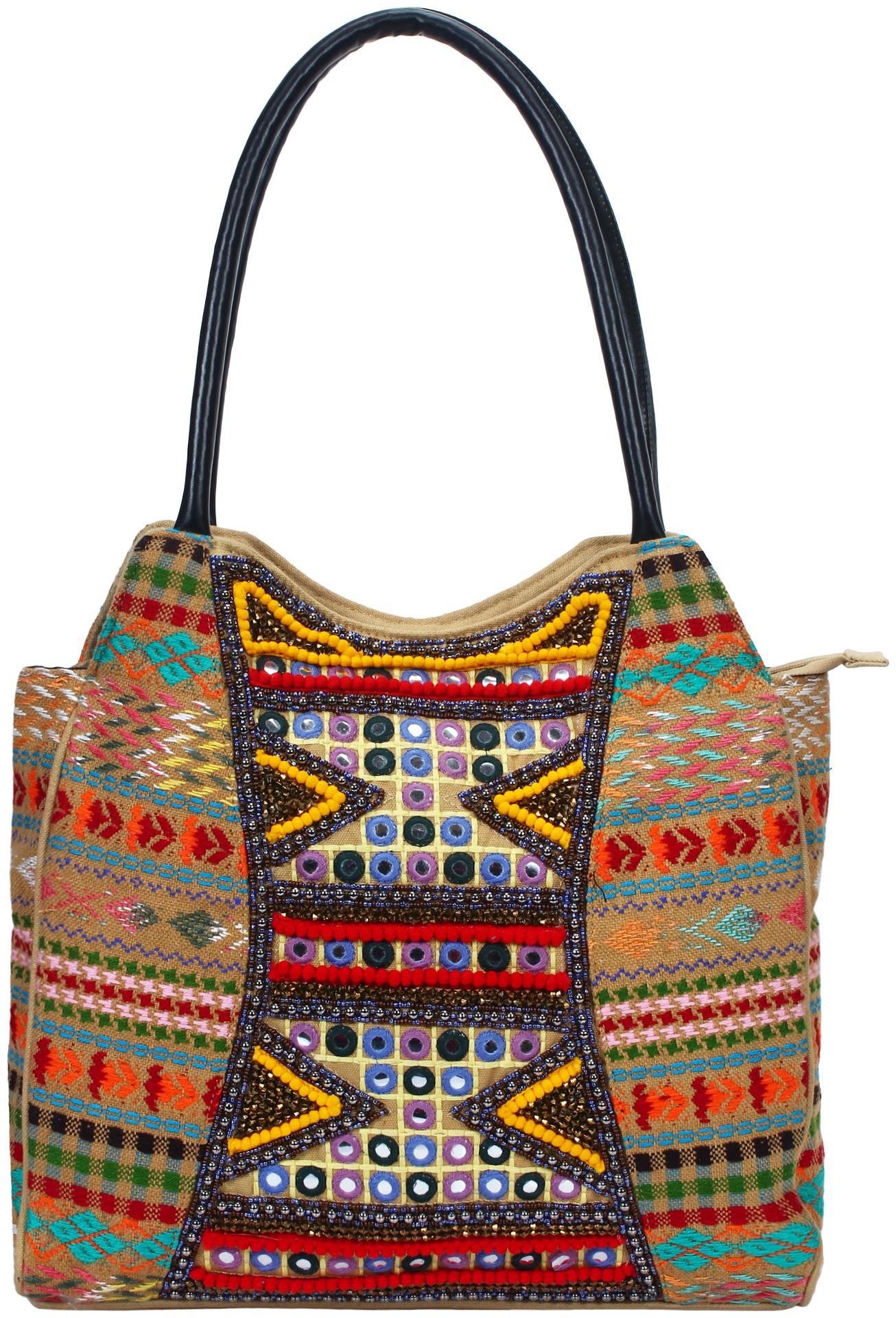 

Anekaant Multi Fabric Handheld Bag