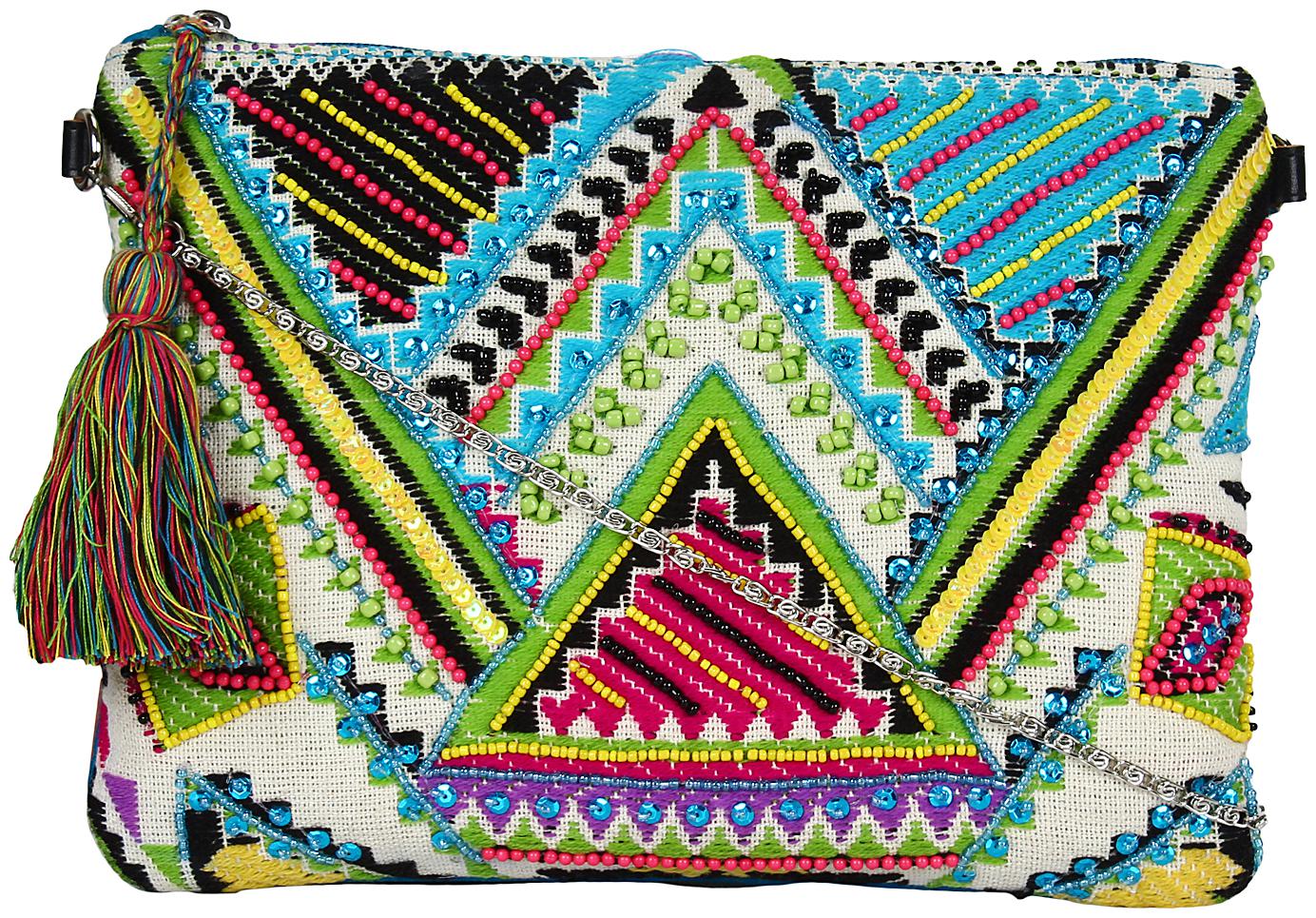 

Anekaant Multi Cotton Embellished Sling Bag