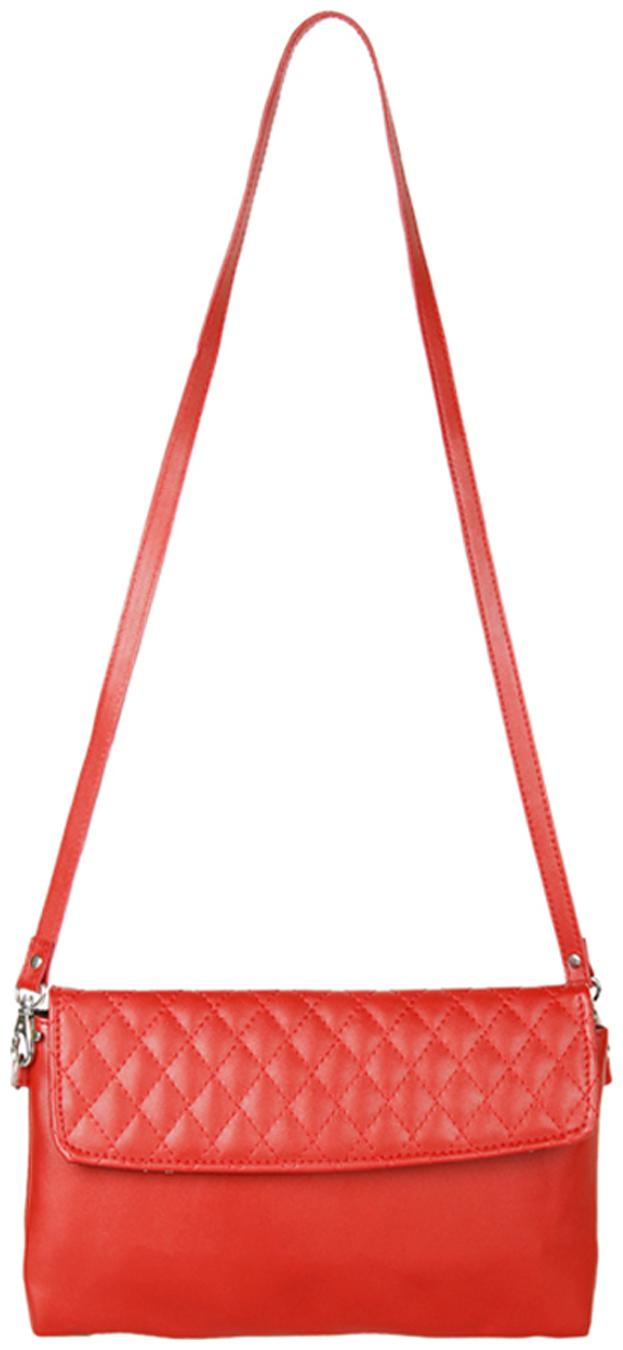 

Anekaant Red PU Solid Sling Bag