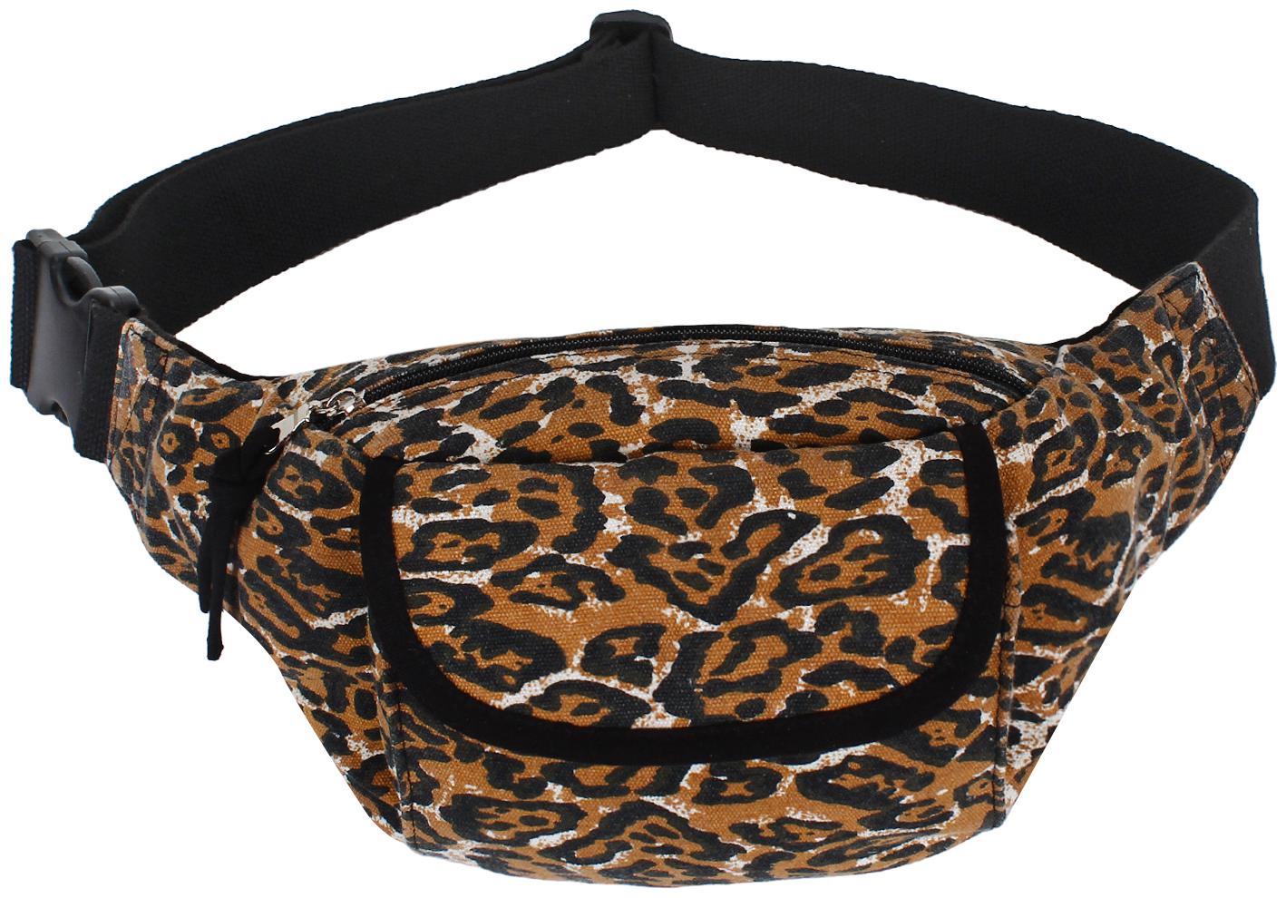 

Anekaant Sash Brown Camouflage Canvas Belt Bag Fanny Pack