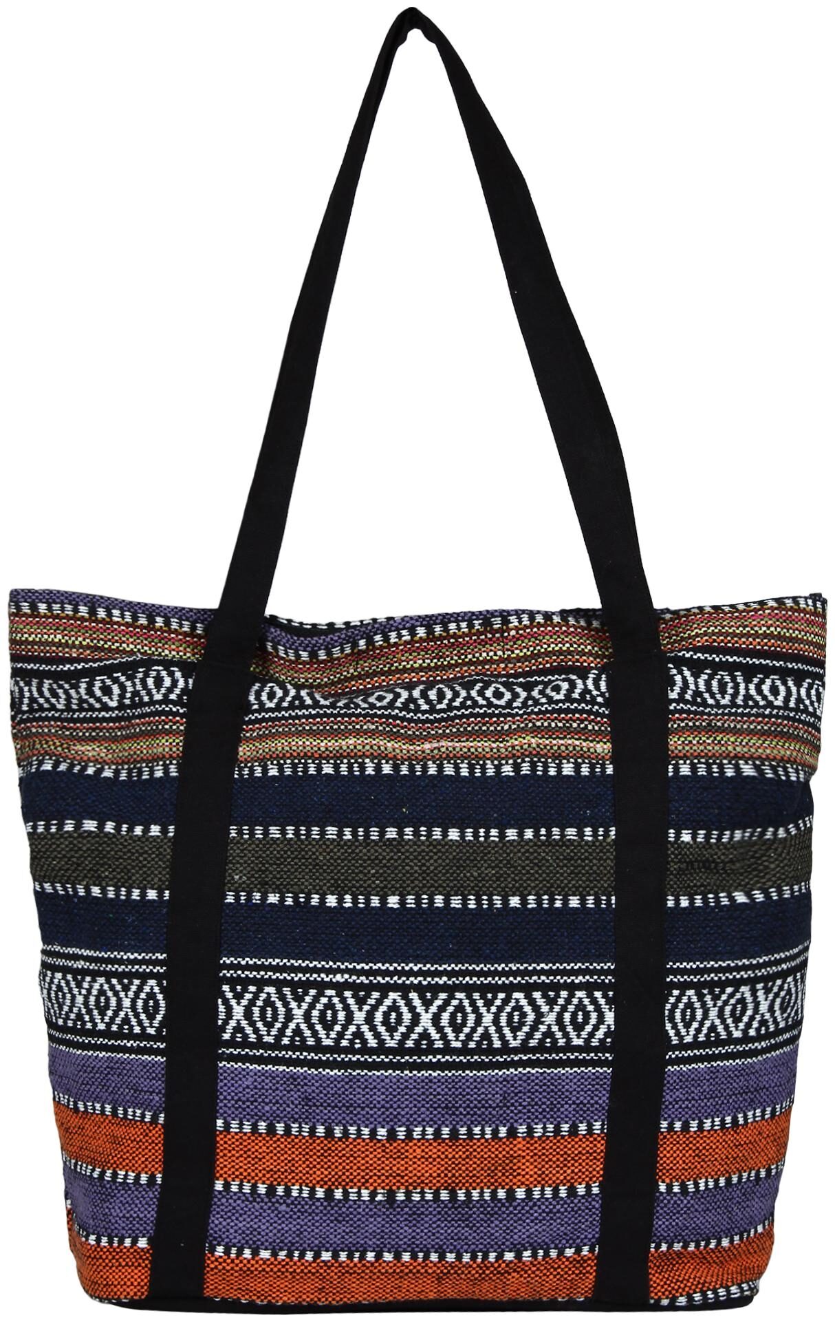 

Anekaant Women Striped Fabric - Tote Bag Multi