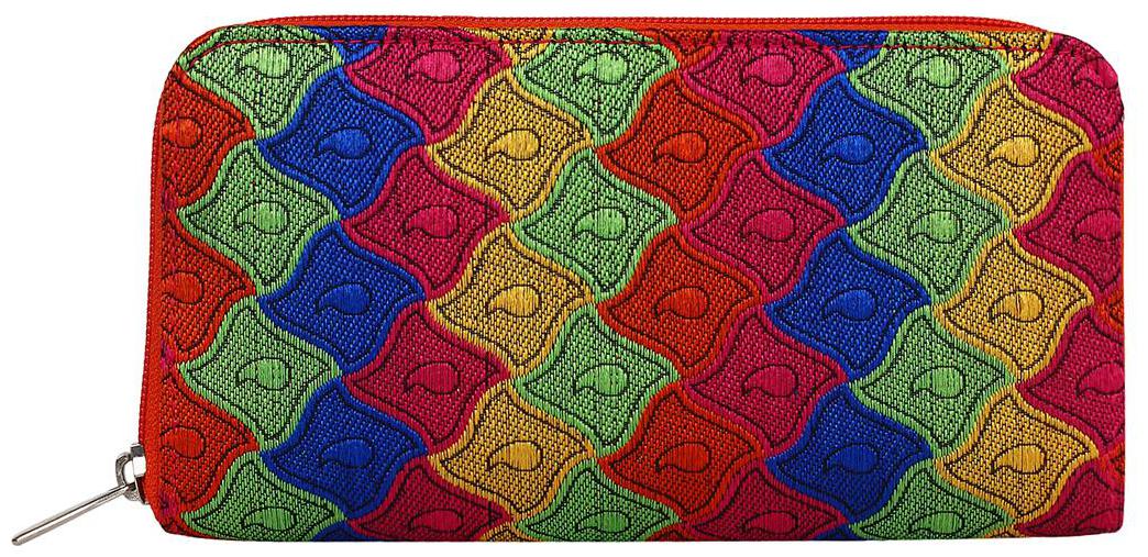 

Anekaant Women Red Canvas Wallet