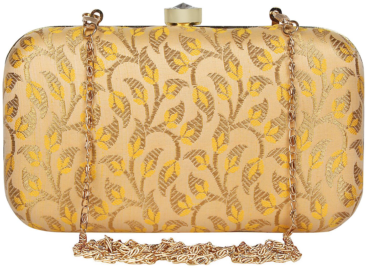 

Anekaant Tulle Printed Silk Clutch
