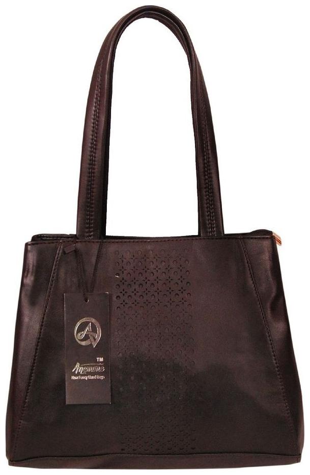 

Anemone Black Faux Leather Handheld Bag