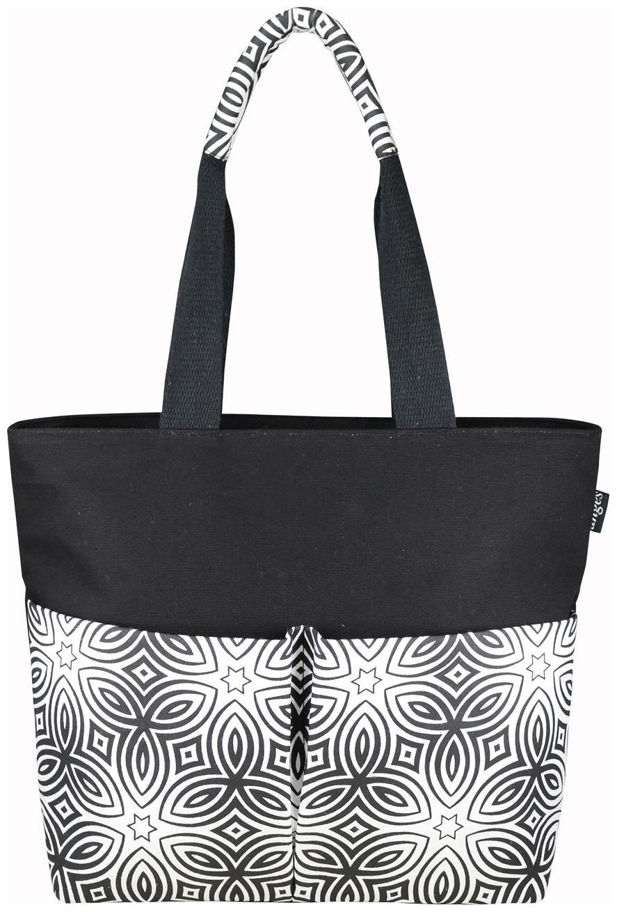 

Anges Bags Women Solid Canvas - Tote Bag Black