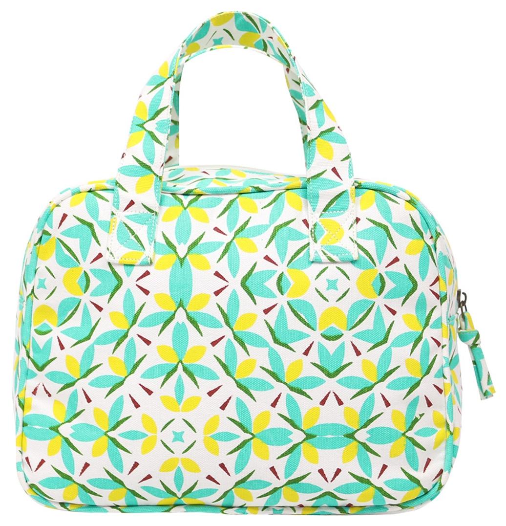 

Anges Bags Green Canvas Handheld Bag