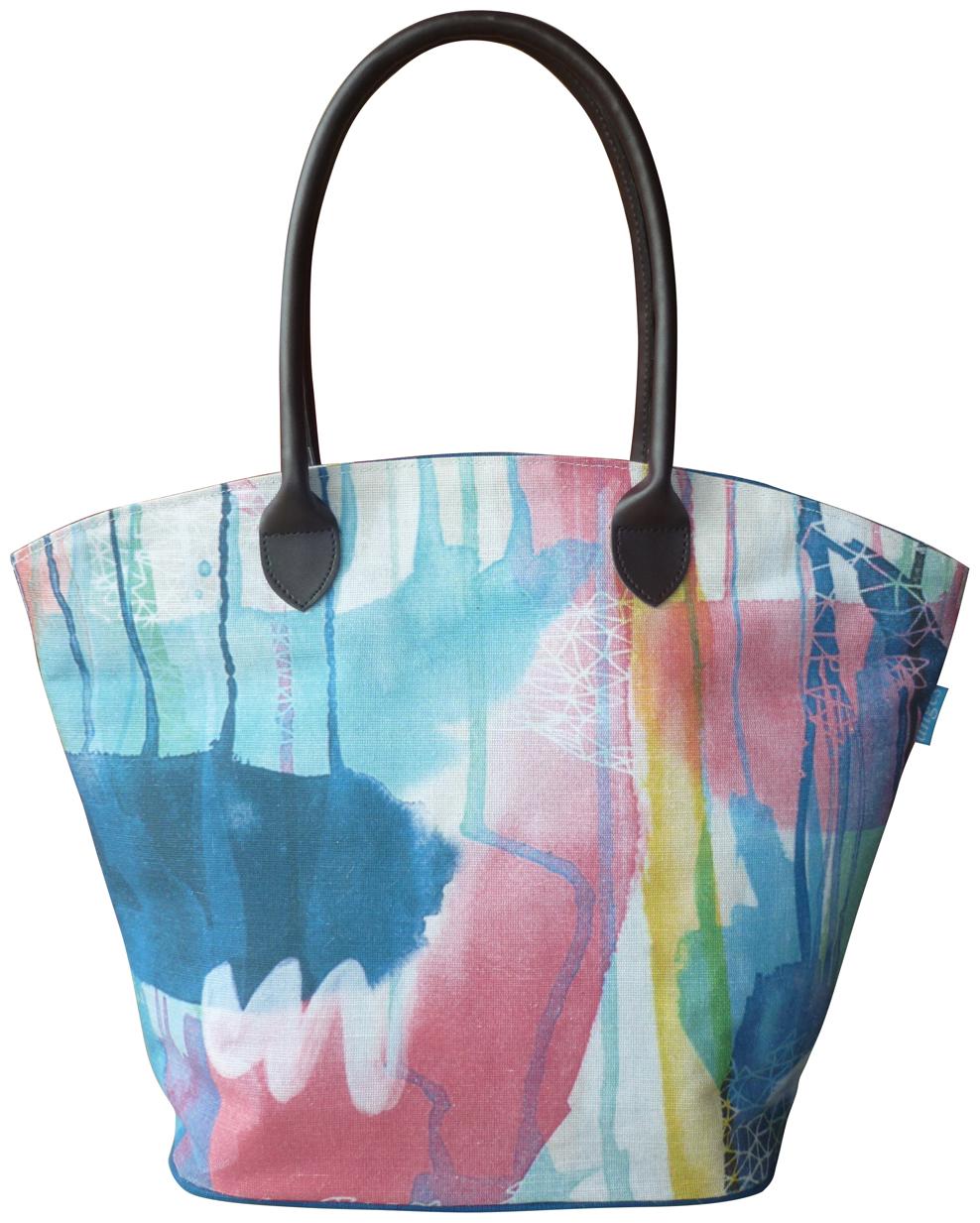 

Anges Bags Women Solid Fabric - Tote Bag Blue