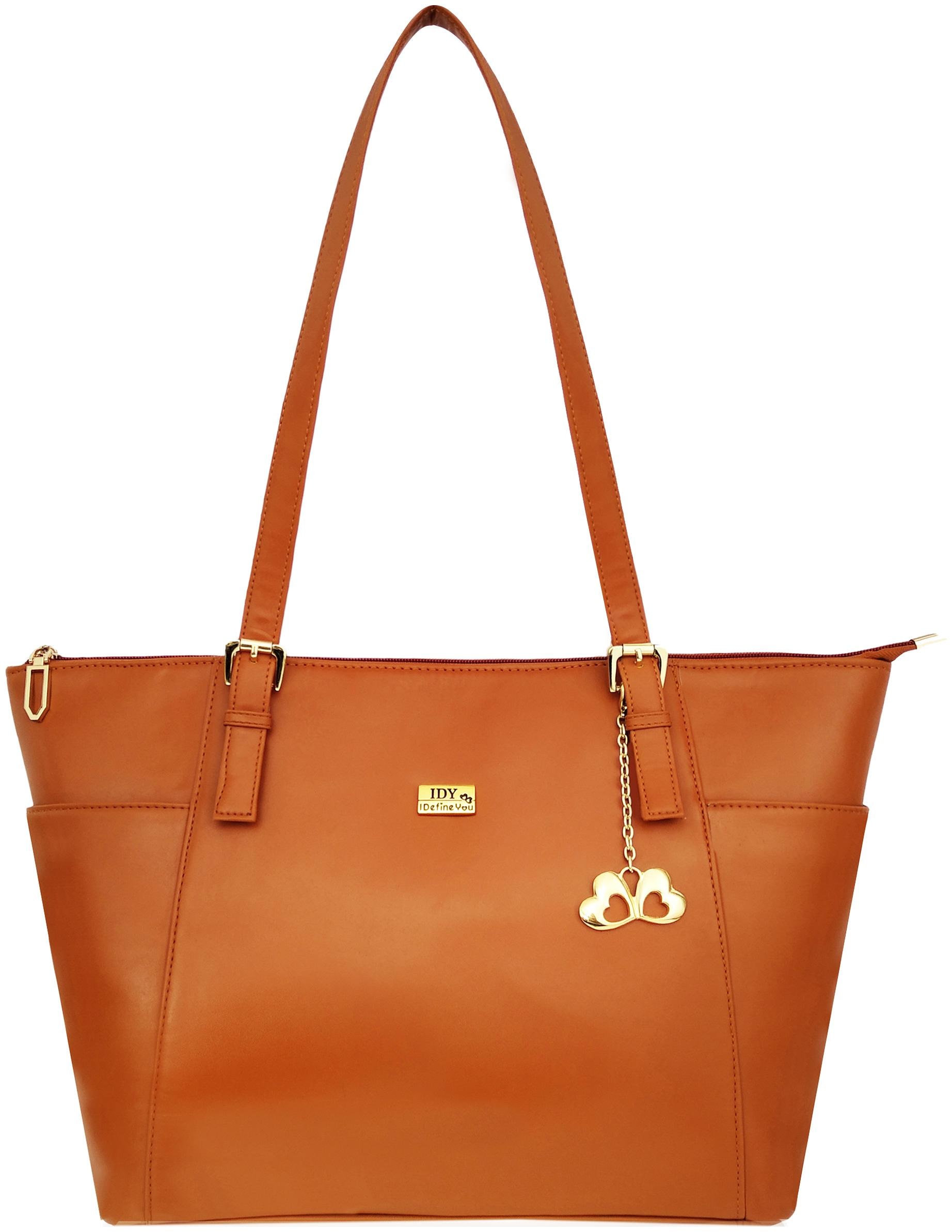 

Anglopanglo Women Solid PU - Tote Bag Tan