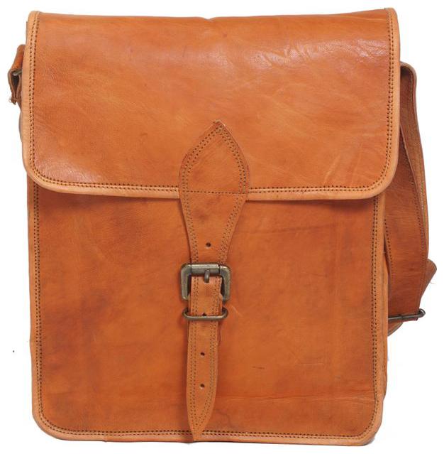 

Anshika International 11 inch genuine leather sling messenger bag