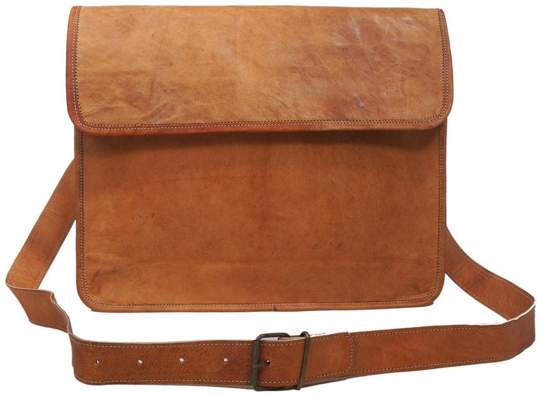 

Anshika International 33 02 cm (13 Inch) genuine leather messenger bag