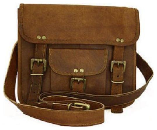 

Anshika International vintage handmade 13 real leather messenger shoulder bag