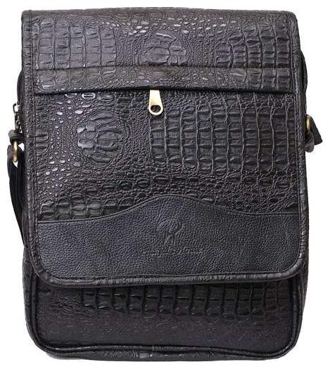 

Anshika International Black PU Solid Sling Bag