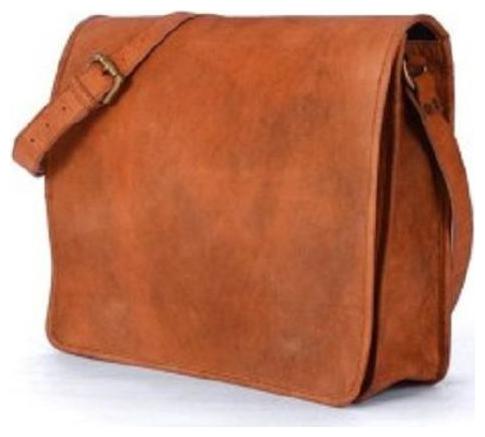 

Anshika International Leather Laptop Messenger Bag Cum Briefcase Brown 13 x 10 x 4 Inches