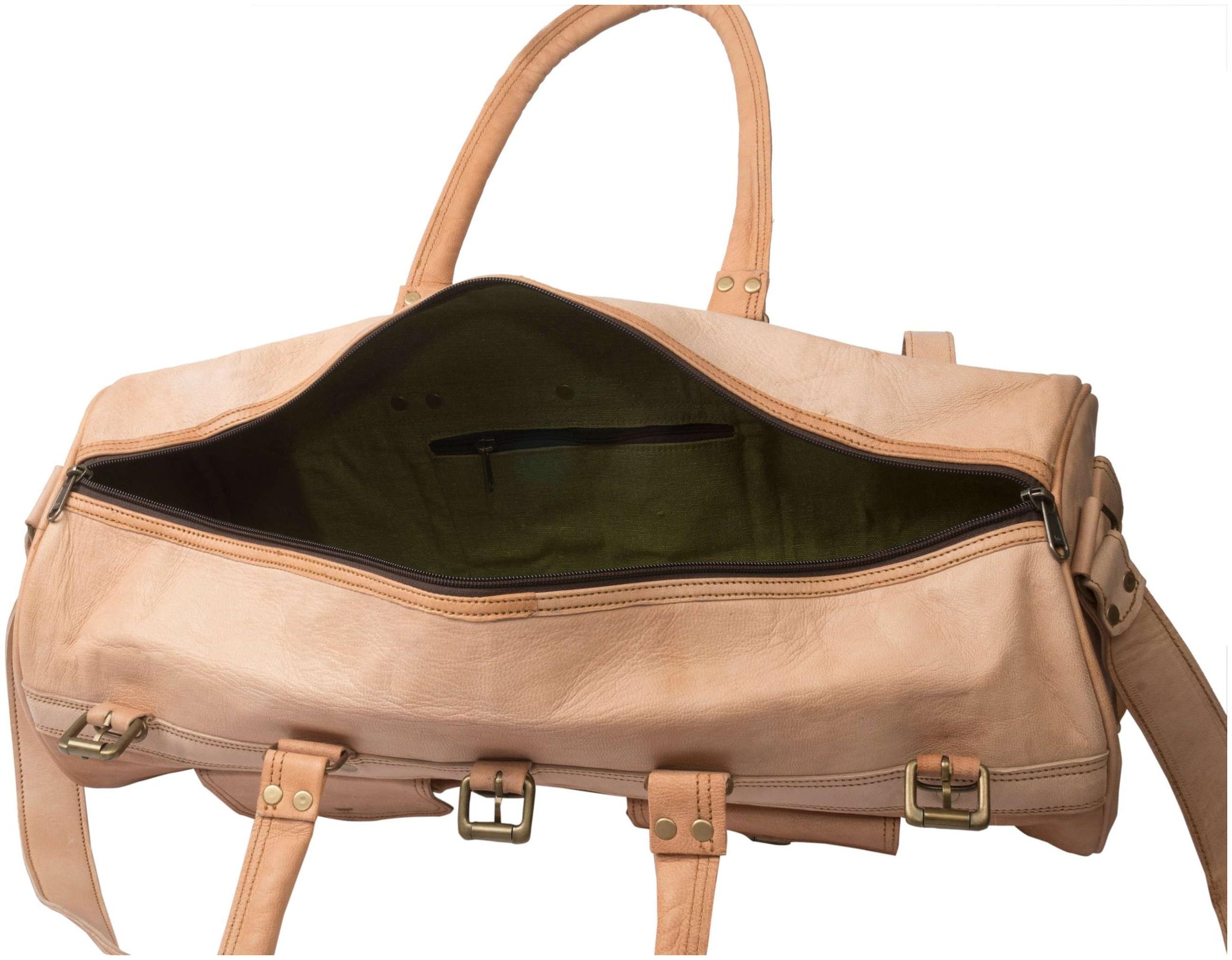 

Anshika International Leather Men Gym bag - Brown