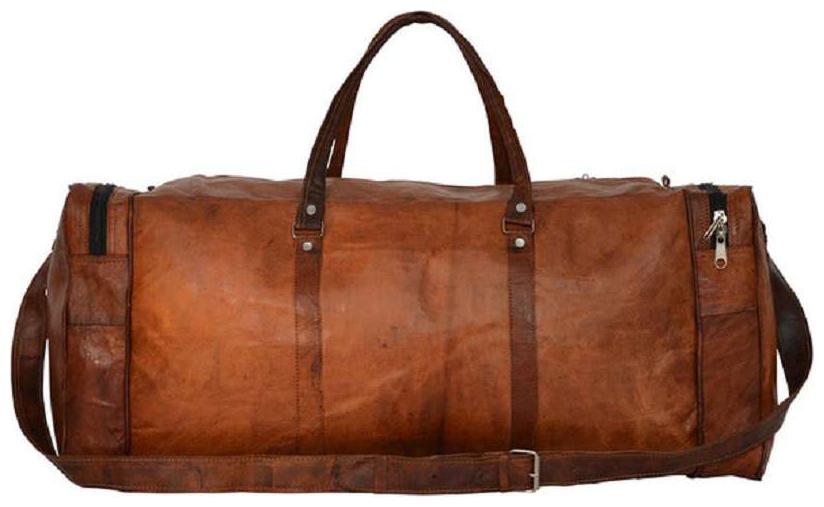 

Anshika International Leather Men Gym bag - Brown