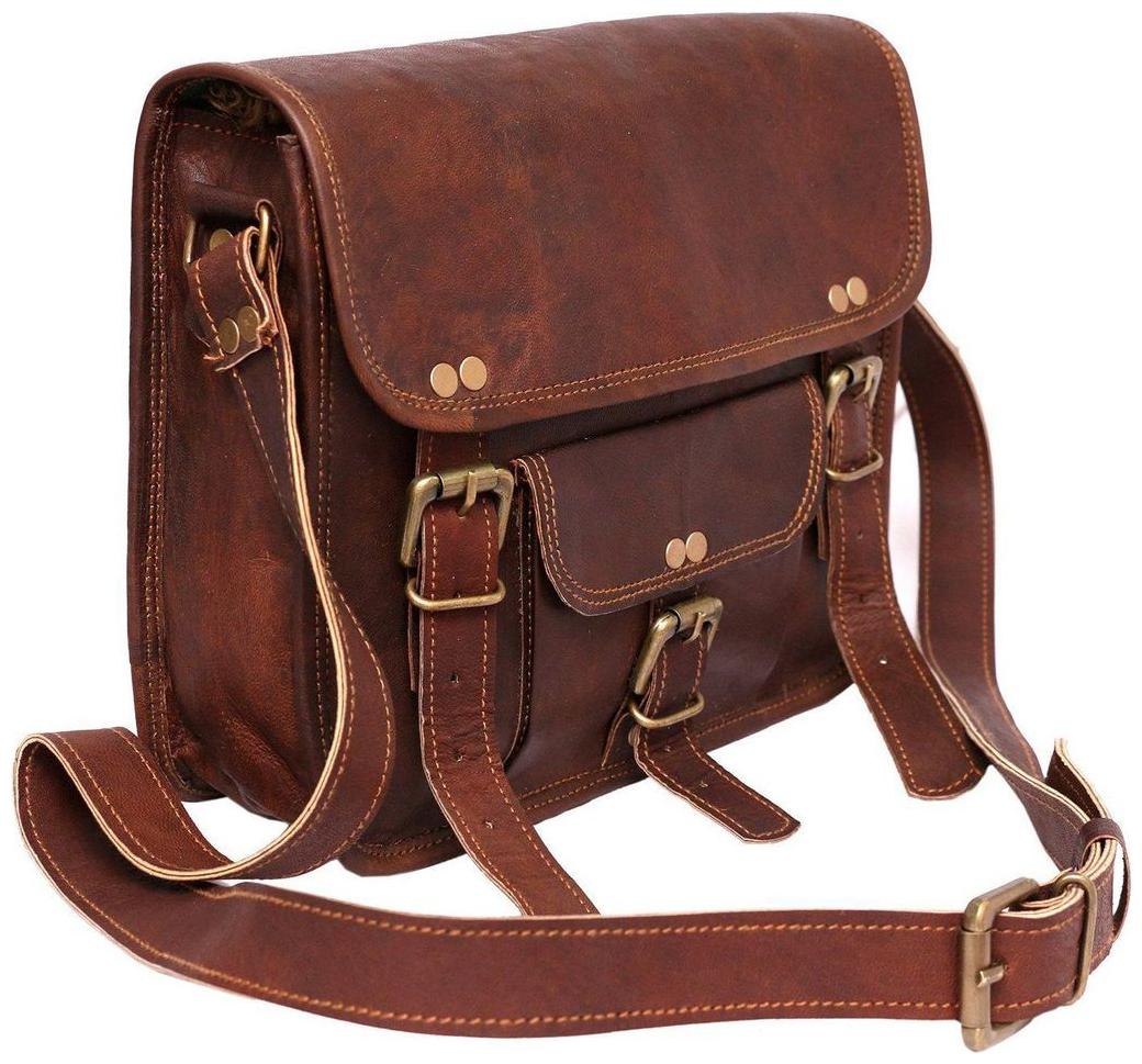 

Anshika International vintage handmade jodhpur leather messenger bag