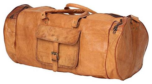 

Anshika International Leather Men Gym bag - Brown
