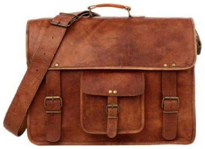 

Anshikia International Leather 38 1 cm (15 inch) brown Unisex Messenger Bag