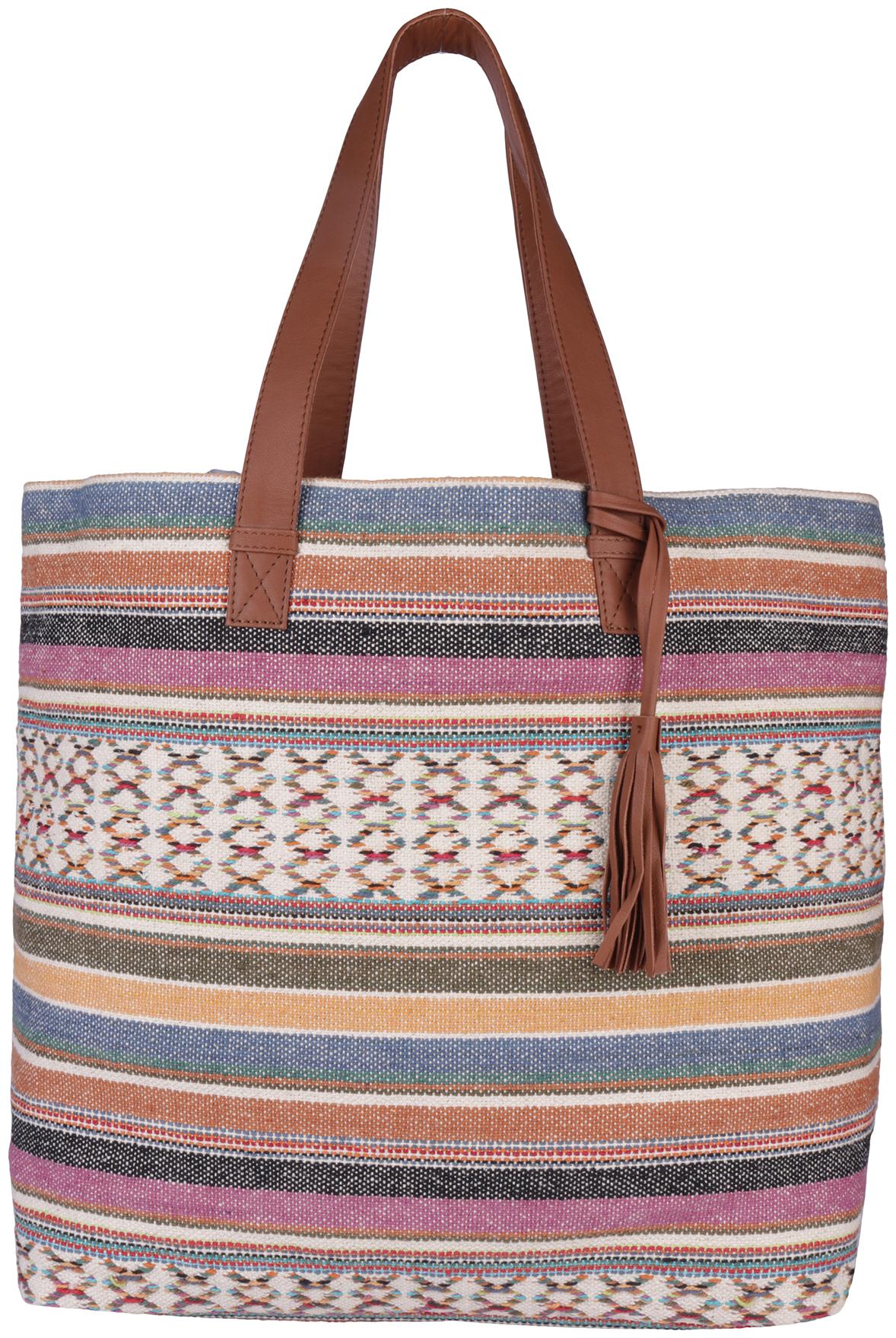 

Antin Women s Woven Tote Handbag (Multi)