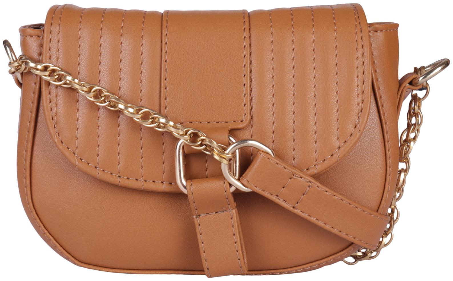 

Antin Tan PU Solid Sling Bag