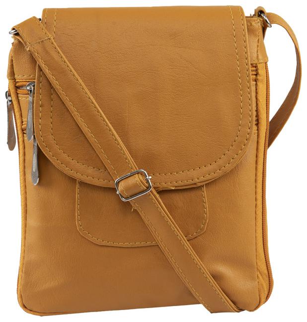 

Apna purse Tan PU Solid Sling Bag