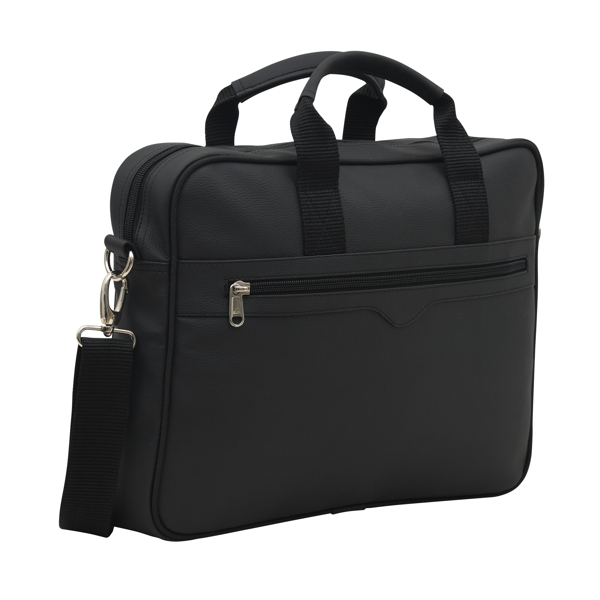 

Aquador Laptop Cum Messenger Bag With Black Faux Vegan Leather