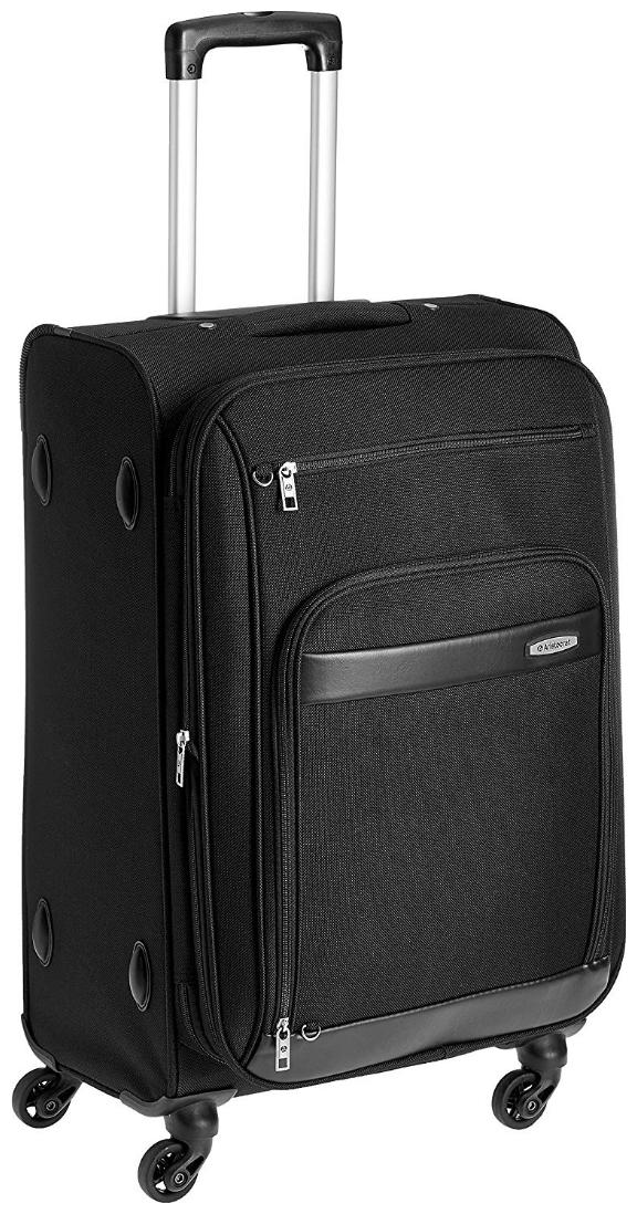 

ARISTOCRAT Medium Size Soft Luggage Bag ( Black 4 Wheels )