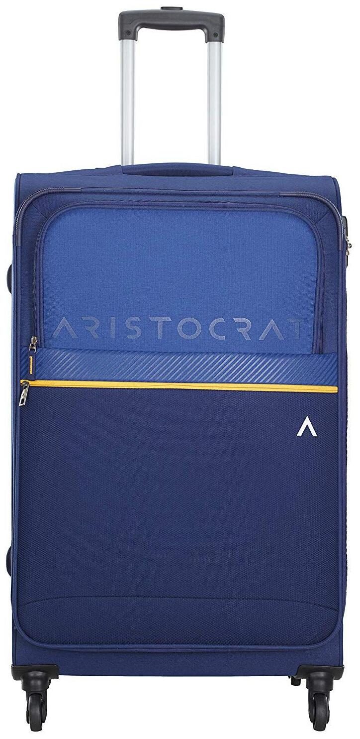 

ARISTOCRAT Luggage Large Size Soft Luggage Bag ( Blue 4 Wheels )