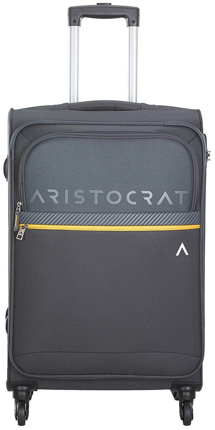 

ARISTOCRAT Luggage Large Size Soft Luggage Bag ( Grey 4 Wheels )