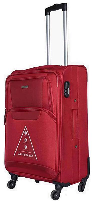 

ARISTOCRAT Medium Size Soft Luggage Bag ( Red 4 Wheels )