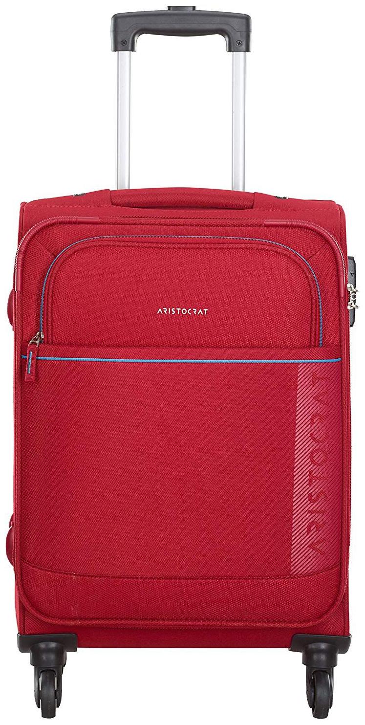 

ARISTOCRAT Luggage Medium Size Soft Luggage Bag ( Red 4 Wheels )