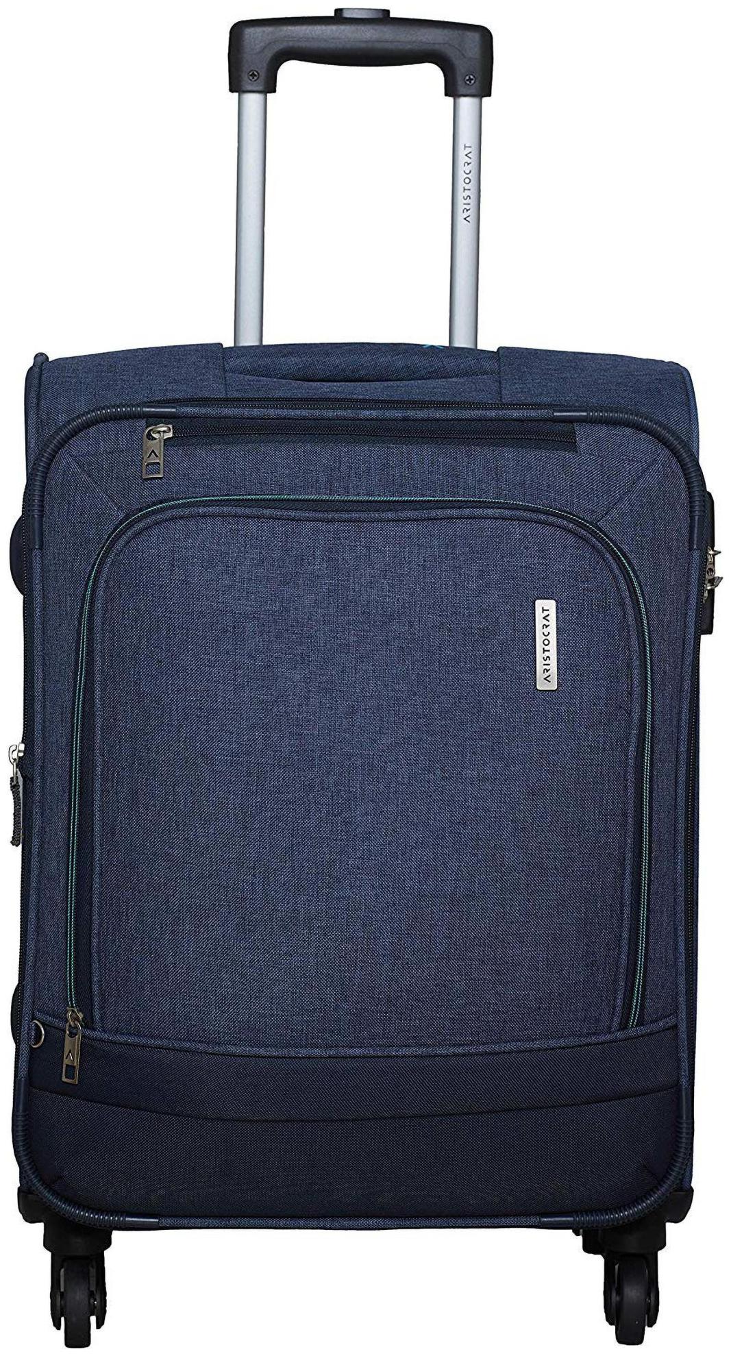 

ARISTOCRAT SORENTO Large Size Soft Luggage Bag ( Blue 4 Wheels )