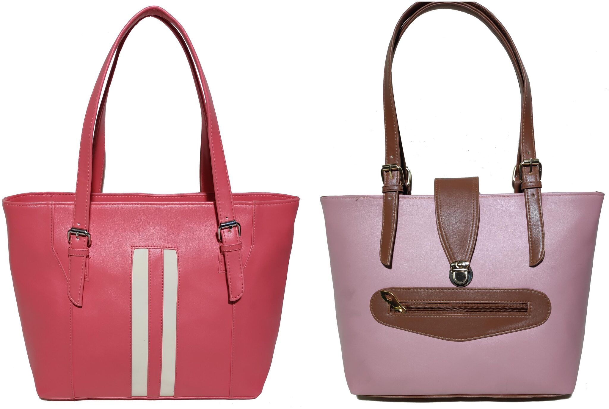 

AZED Collections Red Pink PU Shoulder Bag