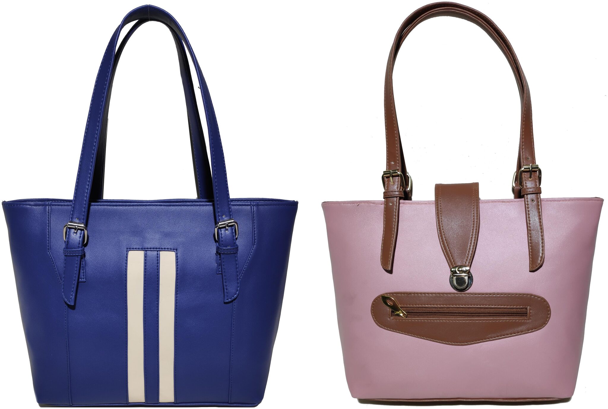 

AZED Collections Blue Pink PU Shoulder Bag