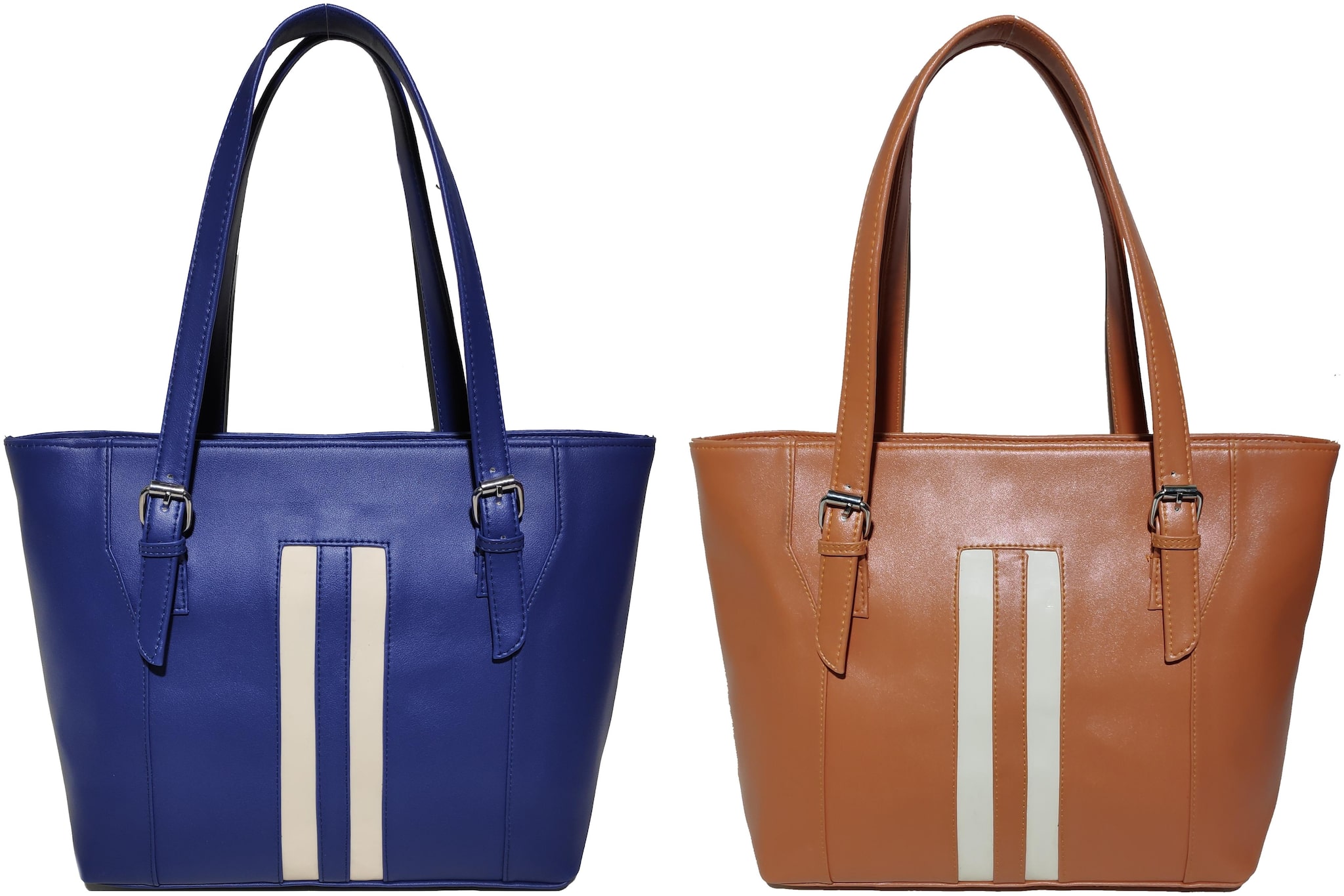 

AZED Collections Blue Tan PU Shoulder Bag