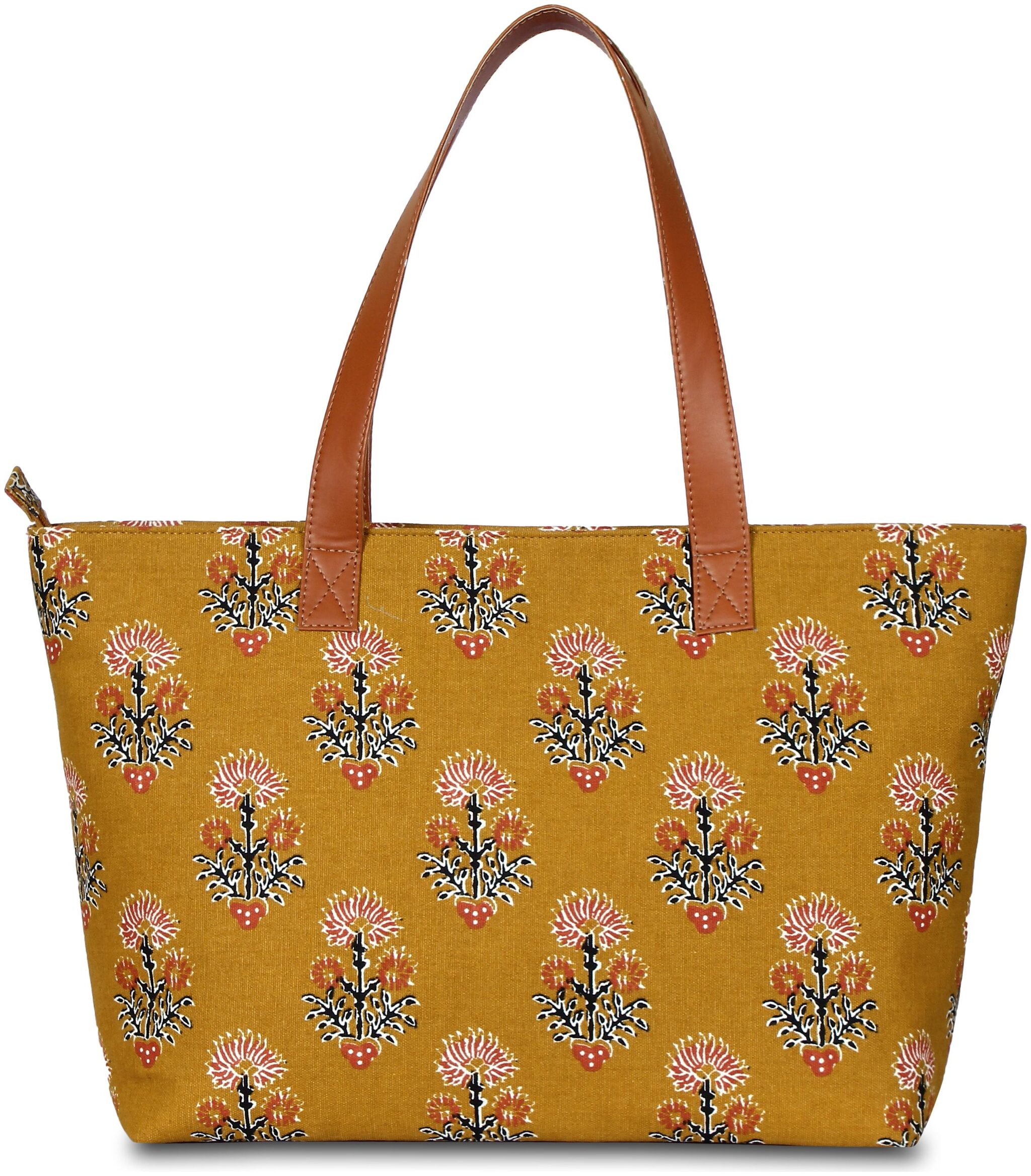 

BABES BABAS Girls Women s Canvas Tote Bag Shoulder Bag Handbag - Mustard Yellow