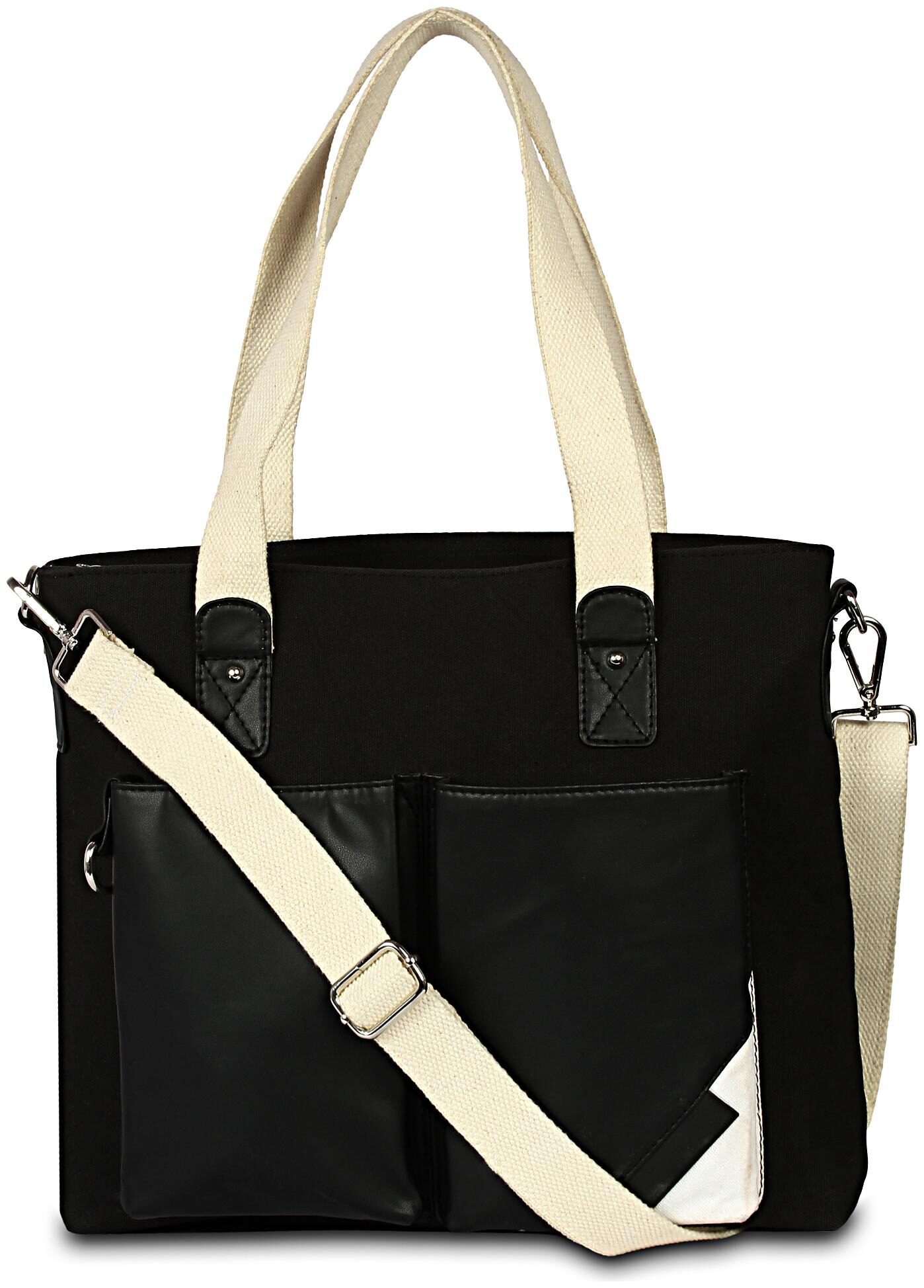 

BABES BABAS Black Canvas Shoulder Bag - Messenger Bag
