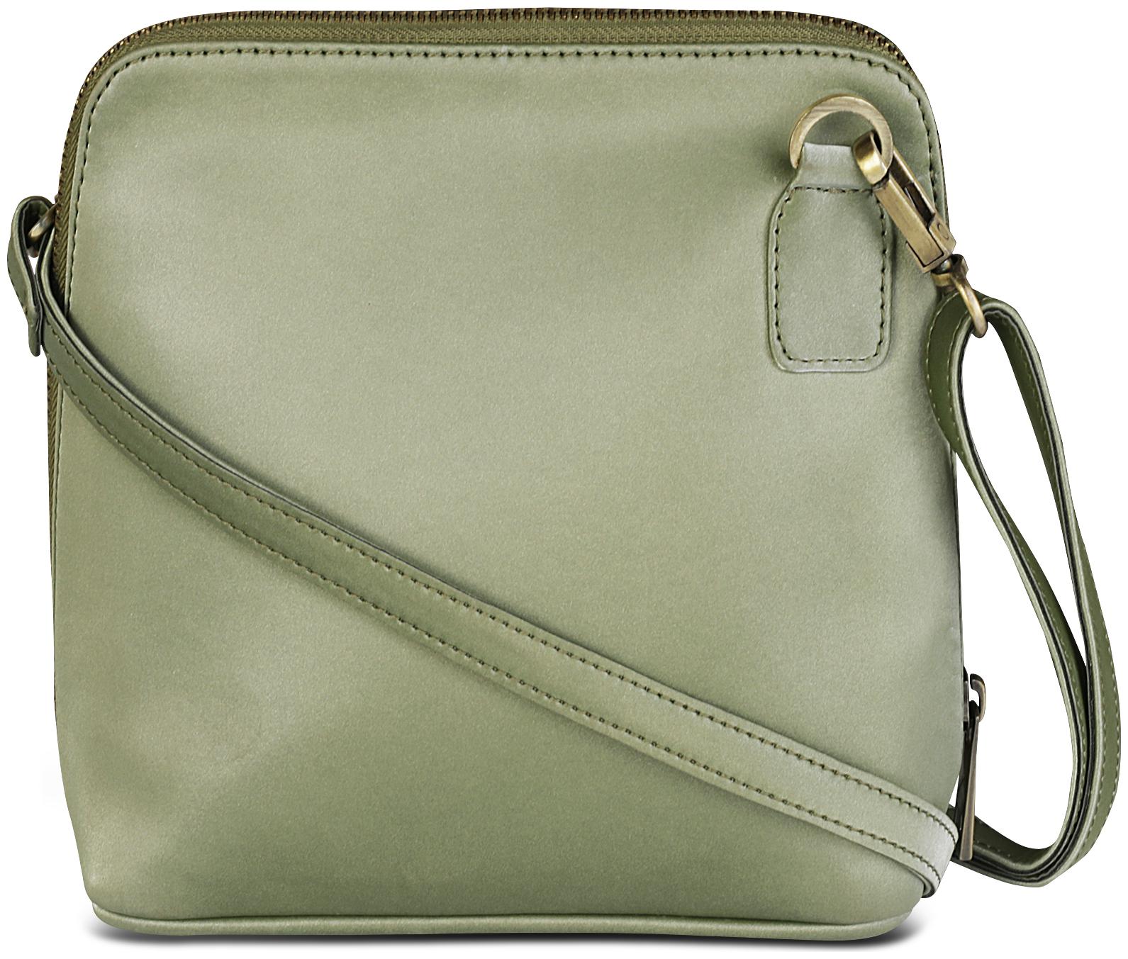 

BABES BABAS Green Faux Leather Solid Sling Bag