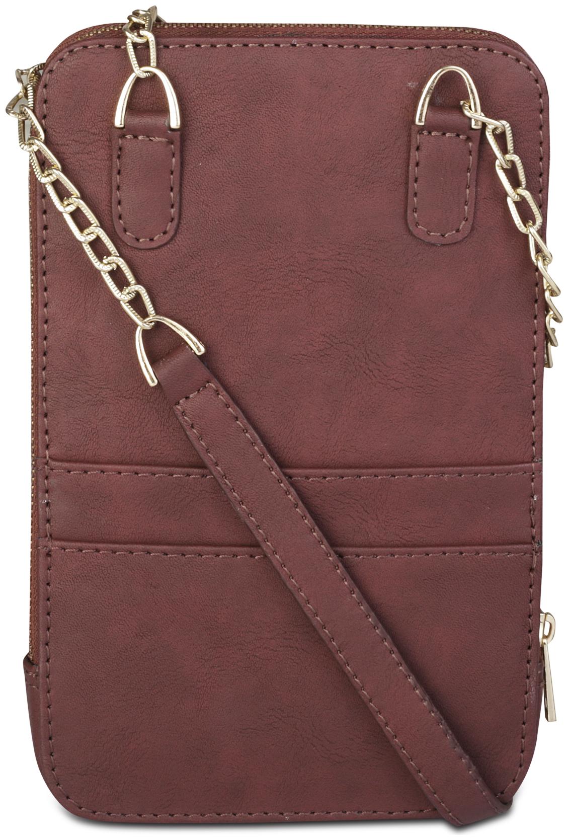 

BABES BABAS Red Faux Leather Solid Sling Bag