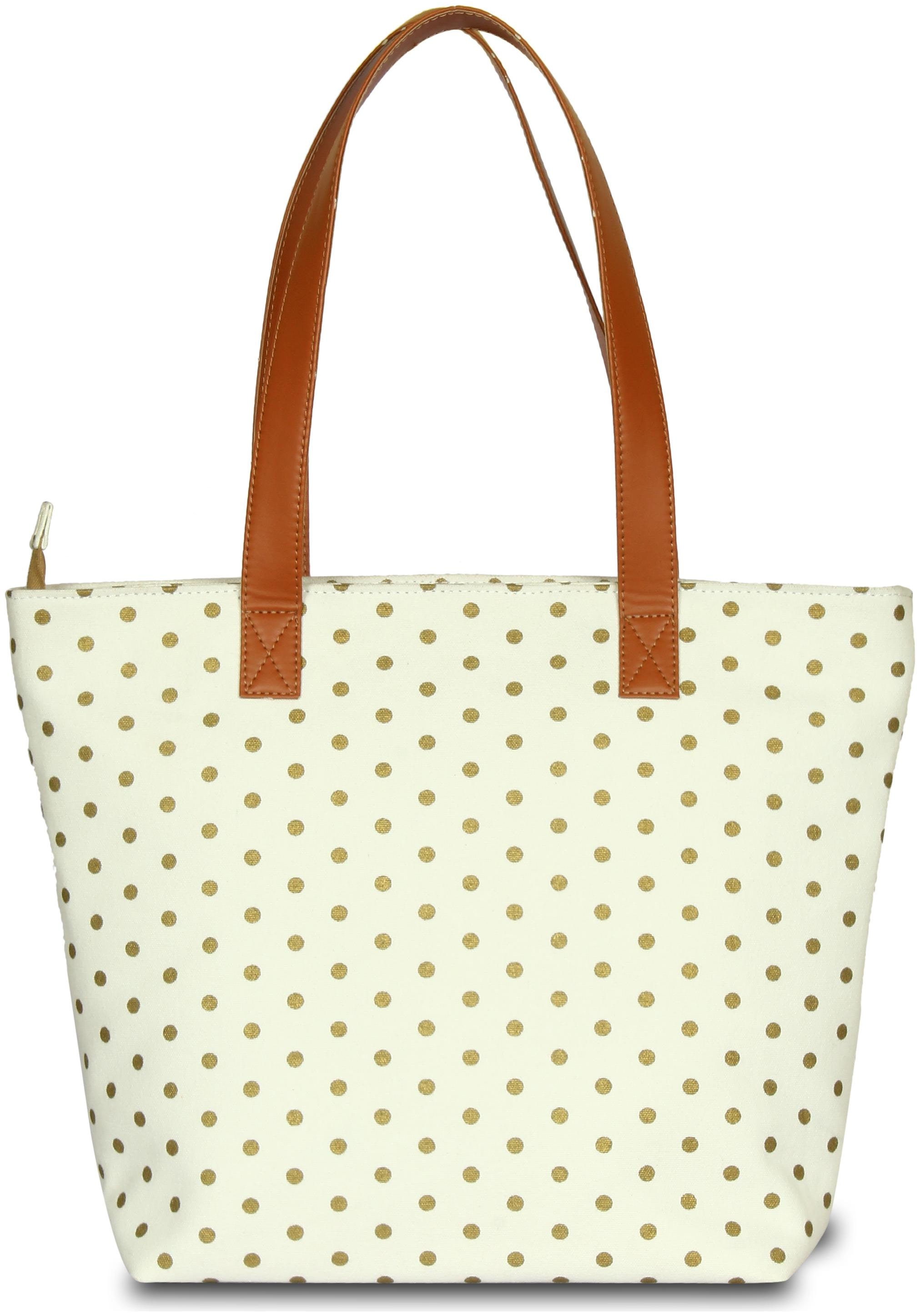 

BABES BABAS Girls Women s Canvas Tote Bag Shoulder Bag Handbag - Dotted