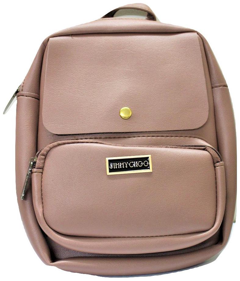 

vinayak Beige Faux Leather Backpack