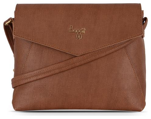 

Baggit Brown Synthetic Solid Sling Bag