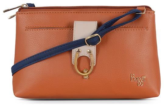 

Baggit Tan Nylon Solid Sling Bag