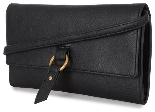

Baggit Women Black Synthetic Wallet