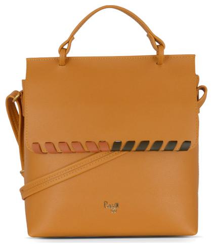 

Baggit Yellow Synthetic Handheld Bag