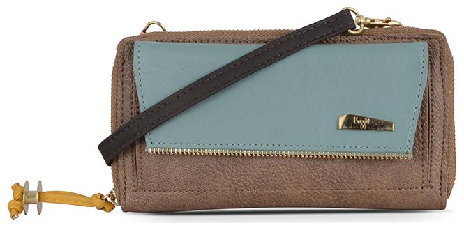 

Baggit Women s Clutch (Beige and Blue)