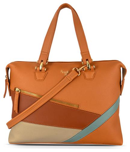 

Baggit Tan Synthetic Handheld Bag